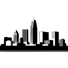 Obraz premium Tulsa Skyline Vector Icon