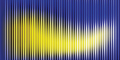 Abstract vibrant vertical blinds background featuring a smooth color gradient transition from bright blue and green through yellow to deep purple creating a striking visual texture on white background © Yusa