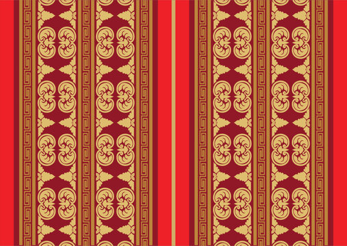 Motif designs with decorative patterns and nuances from Indonesian Balinese Motif Patterns