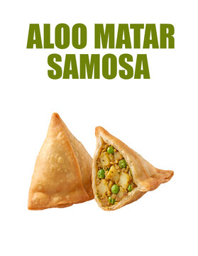 Aloo matar samosa potato peas stuffed pastry snack