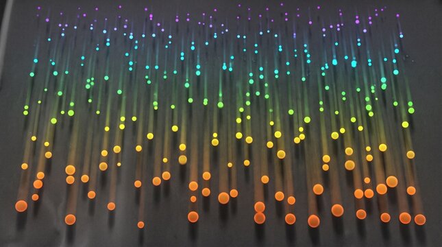 Carbon Nanotube Forest Low-Angle SEM View, Materials Science 3D Render