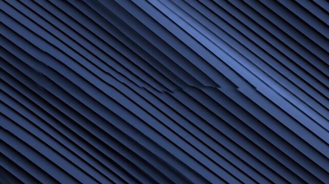Abstract dark blue ribbed fabric texture background seamless pattern.