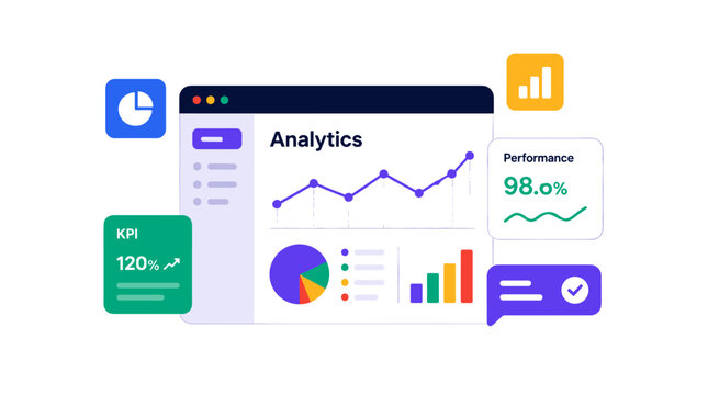 Comprehensive Analytics Dashboard With Charts And Metrics.