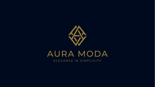 Aura Moda Luxury Monogram Logo Design