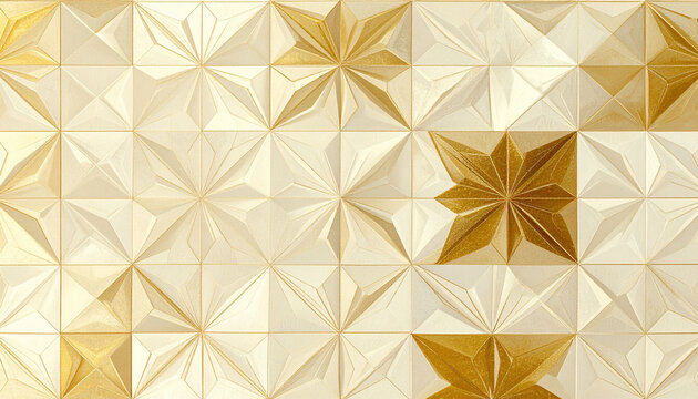 Modern 3d hemp leaf design with gold foil texture backdrop