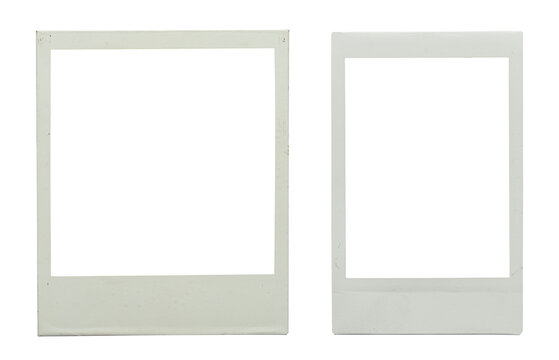 blank photo frame png isolated on transparent background