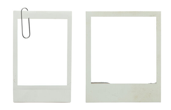 blank photo frame png isolated on transparent background