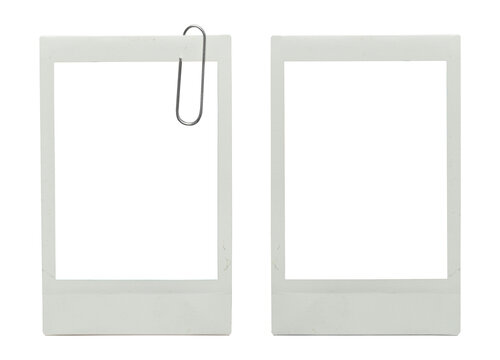 blank photo frame png isolated on transparent background