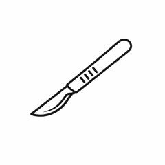 Obraz premium Kitchen Knife Isolated on White Background with Stainless Steel Blade and Handle