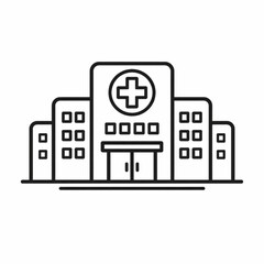 Naklejka premium A black and white vector illustration of an urban city skyline featuring a silhouette of downtown skyscrapers, houses, and business buildings