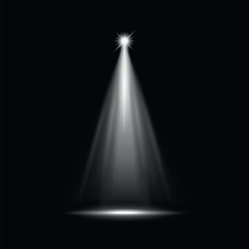 Dramatic spotlight on stage, overlay effect vector element