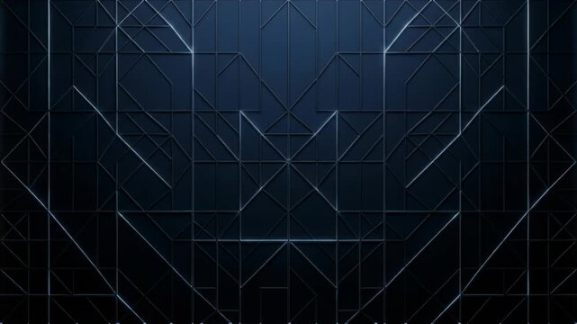Geometric Abstract Background with Dark Blue Angular Line Pattern