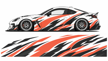 Obraz premium Sport Car Racing Stripe Design.