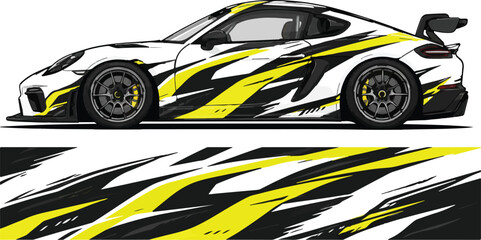 Obraz premium Sport Car Racing Vehicle Side View 13.