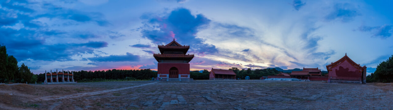 China in the qing dynasty emperor mausoleum, clear dongling