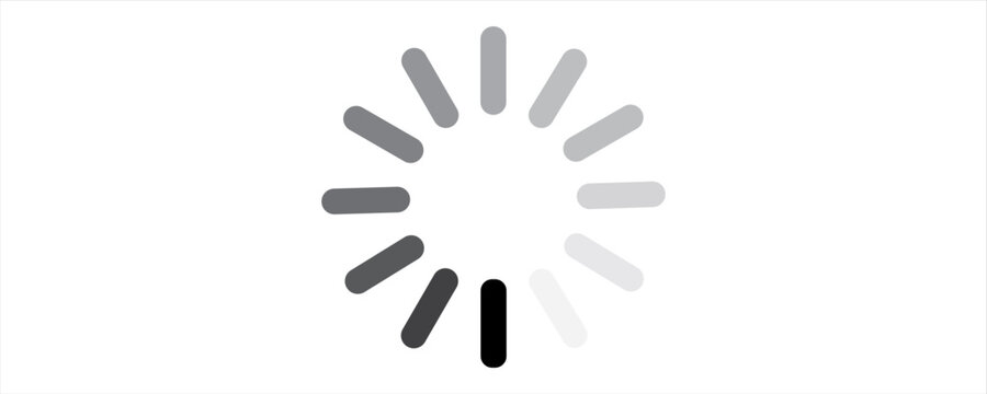 Clean minimal loading icon representing processing, waiting, and progress. Ideal for UI design, mobile apps, and digital interfaces.