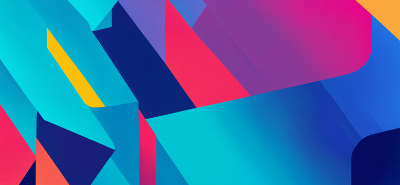 sharp angular triangle shapes with gradient color