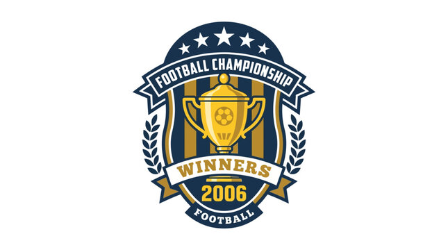 Football championship winners 2006 trophy logo