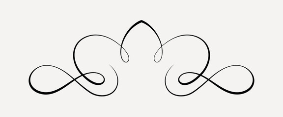 Elegant decorative flourish design vector © Rawpixel.com