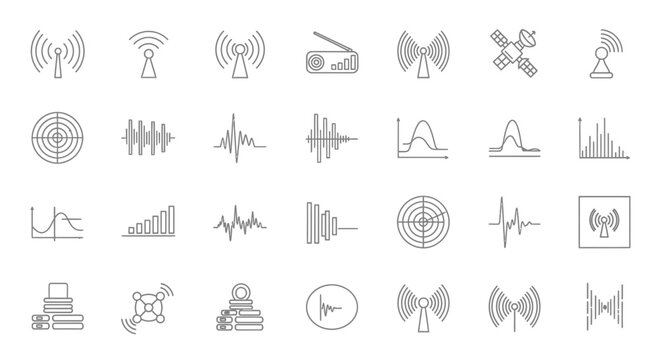 Various signal icons and symbols.