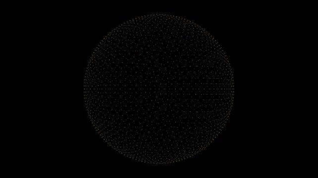 Particle Sphere Emerging from Deep Black Space