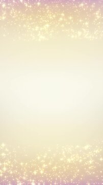 上下を波のようにキラキラの粒子が流れる金色の背景動画 /  Sparkling Gold Particles Flowing Like Waves from Top and Bottom Background Animation
