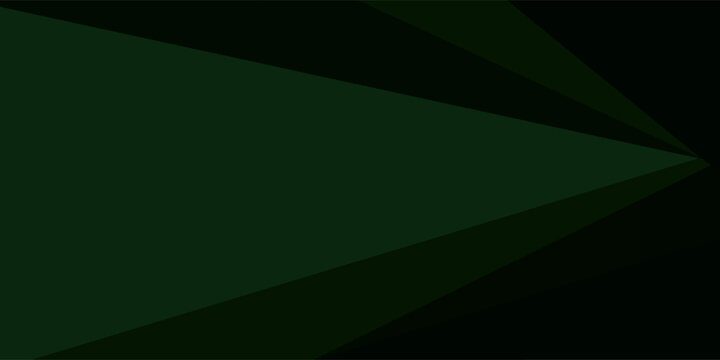 abstract dark green background with diagonal geometric shape for business presentation. vector illustration