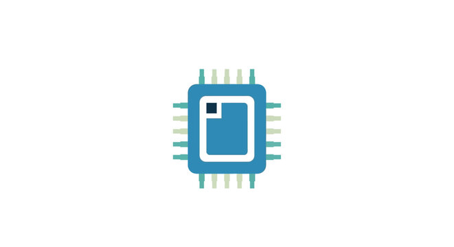 Minimalist representation of a central processing unit or integrated circuit design