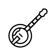 Naklejka premium Banjo Icon