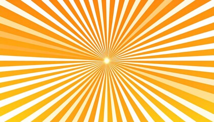 Obraz premium Vibrant orange sunburst graphic design element.