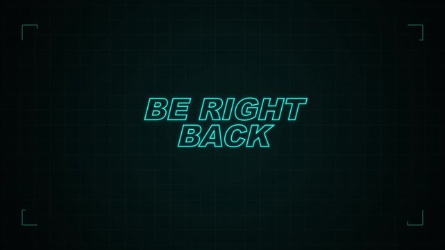 Be Right Back glitch Neon