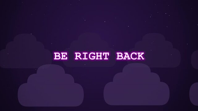 Be Right Back text