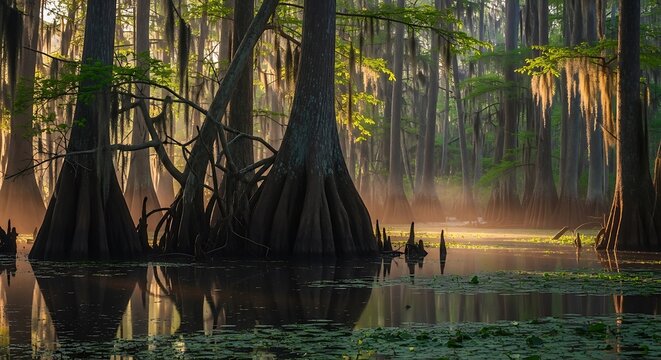 Swamp Forest Sunrise.