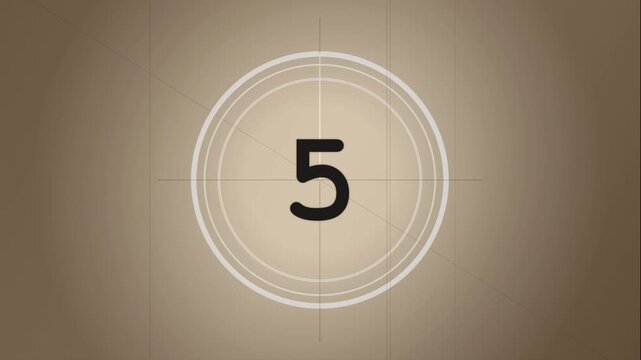 Old film countdown 10 second
