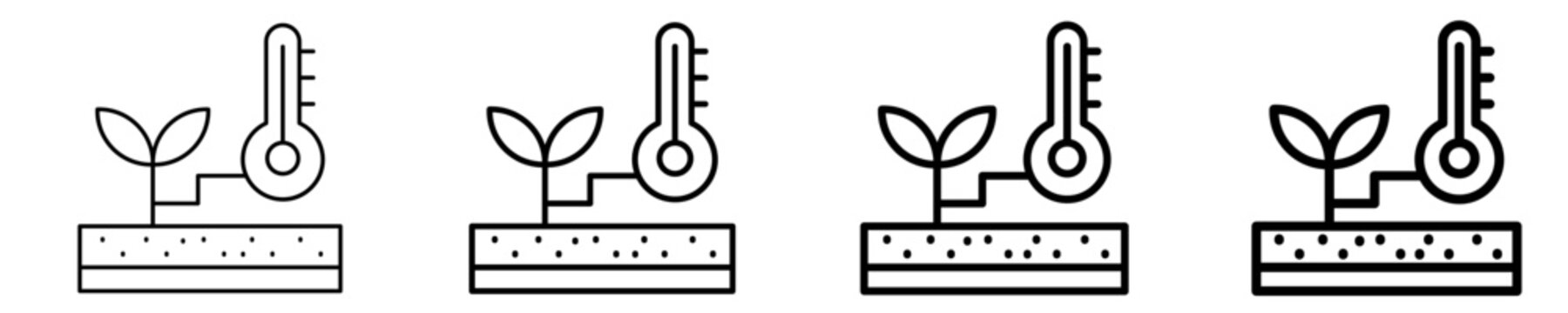 Soil Science Icon Set Different Style Collection
