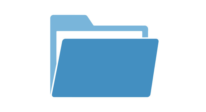 Blue Folder Icon.