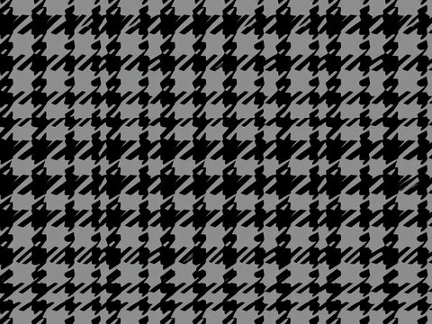 Stylish houndstooth pattern in black and gray, stylish, tile