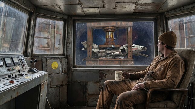 Interstellar trash compactor operator