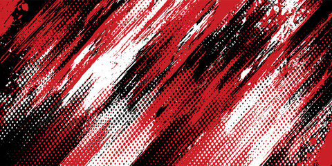 Gaming esport background striking stripes electric banner vector illustration design red black grunge brush wing comic pattern modern abstract concept livery stripes decal paint splash splatter.eps 10 © Samsul
