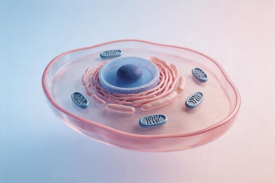 Cellular structure with organelles