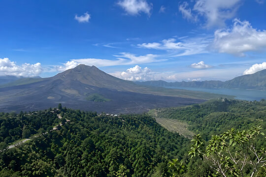 Kintamani is a highland area in Bangli Regency, Bali, renowned for its spectacular views of Mount Batur and Lake Batur. Situated at 1,500 meters above sea level, it offers cool air, mountain-view cafe
