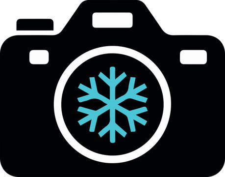 Camera with snowflake symbol for weather camera status
