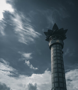 menara pandang and sky
