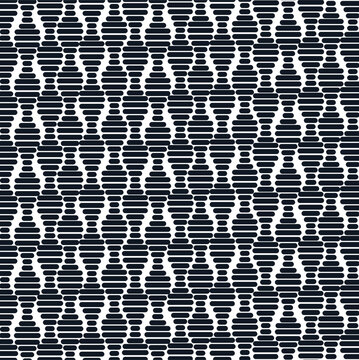 The texture or dense wall is formed from wavy vertical stripes consisting of short lines.