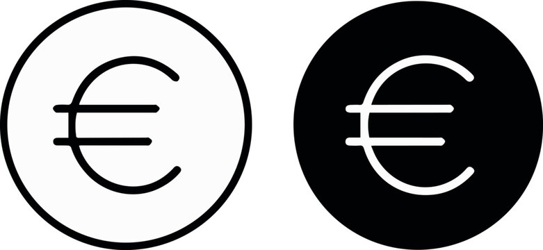 Euro exchange signage for currency counters
