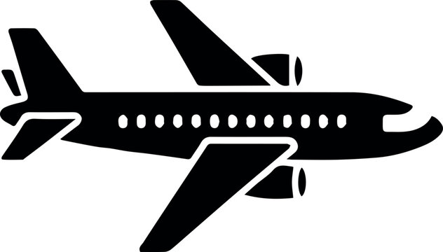 Airport navigation airplane marker for maps