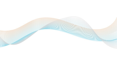 Fototapeta premium Abstract Blue Wave Background with Flowing Lines and Modern Vector Design