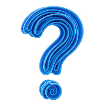 Question mark icon representing curiosity or inquiry isolated on transparent background