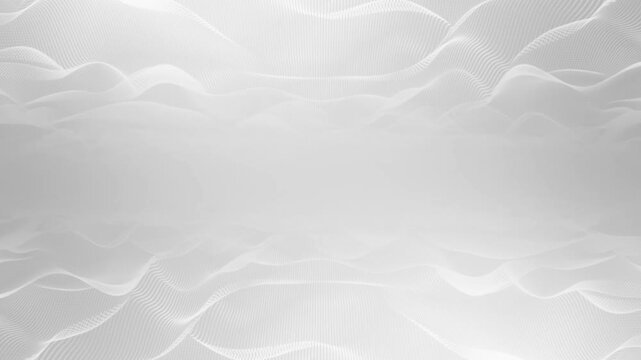 A high-quality abstract loopable background featuring a gentle, flowing digital wave motion horizontally across the top and bottom of the screen. 