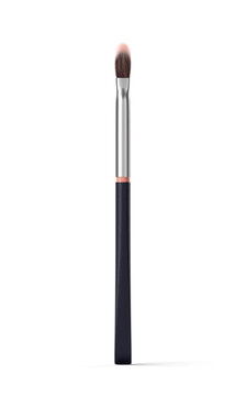 Black eyeshadow makeup brush. Transparent background. 3D render.